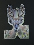 Whitetail Deer Doe and Buck Vinyl Sticker - 6" Die Cut